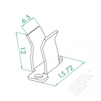 WS-230 Right Terminal Clip Plate