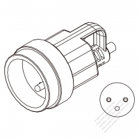 France AC Connector 3-Pin 10/16A 250V