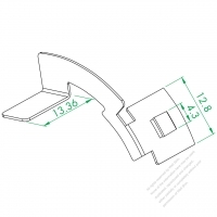 WS-290-4 Large Ground Wire Metal Shrapnel