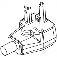 Taiwan/ Japan 3-Pin grounding AC Plug, 20A 250V