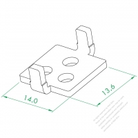 WS-SR-040-4-7 Three Hole Live Connect Plate