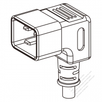 IEC 320 Sheet E (C20) Plug Connectors 3-Pin Angle 16A 250V