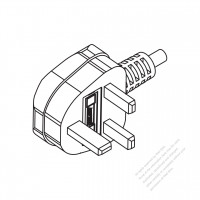 Malaysia 3-Pin AC Plug, 6A 10A 13A 250V