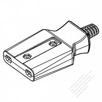 USA/Canada AC Connector 2-Pin Electric Cooker Connectors and inlets 15A 125V