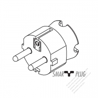 Germany 3-Pin OEM Products SMART AC Plug, 10A,16A 250V