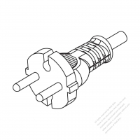 Switzerland 2-Pin Straight AC Plug, 16A 250V