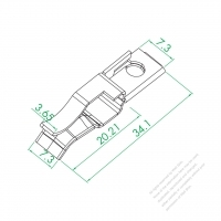 WS-176-1 Ground Wire Female Terminal