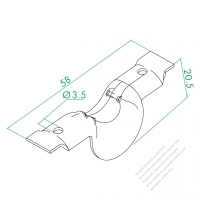 WS-GE Small Lug With Stick Out ( Small Hole )