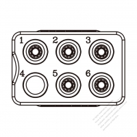 20/30A, 6-Pin Plug Connector