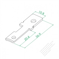 WS-225-1 Y Polarized Terminal (38°)