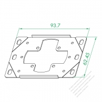 WS-262 Iron Plate ( Ground Wire Vertical )