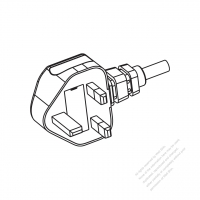 UK 3-Pin AC Plug, 6A 10A 250V