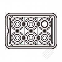 20/30A, 6-Pin Outlet  (Hole 6)