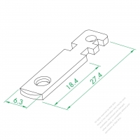 WS-004E-1 Single Plug Pin