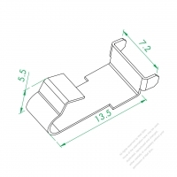 WS-227-16 Negative Pole Contact Plate