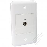 Taiwan/USA Wall Plate Receptacle TV X 1