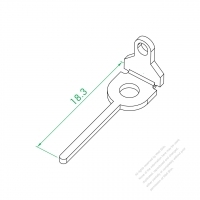 WS-083-S-4 Ground Wire L Type Plate