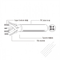 American PVC Material EVT Electric Vehicle Cable