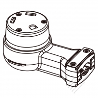 USA/Canada RV Connector (NEMA TT-30R)  3-Pin Straight, 2 P 3 Wire Grounding 30A 120V