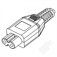 IEC 320 C7 Connectors 2-Pin Straight