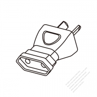 Adapter Plug, Australian plug to Europe connector 2 to 2-Pin