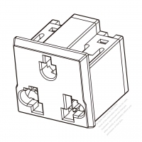 Multilateral outlets USA/China 2/3 Pin, Europe 2pin