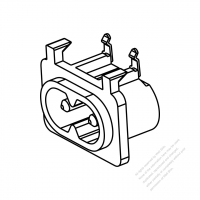 IEC 60320-1 (C8) Appliance Inlet 2.5A 250V