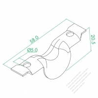 WS-GE Small Lug None Stick Out ( Large Hole )