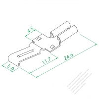 WS-043-1-2A Ground Terminal ( IDC Type )