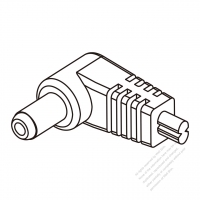 DC Elbow One-Pin Connector