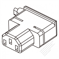 IEC 320 C13 Connectors 3-Pin Straight 10A/13A 125V