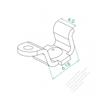 WS-035-3 L Type Plate Terminal