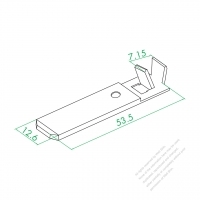 WS-001P Riveting Neutral/ Live Pin