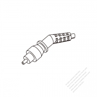 DC Elbow One-Pin Plug