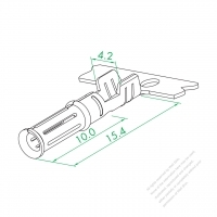 WS-086-3 O2.35 Net Type Tube Terminal