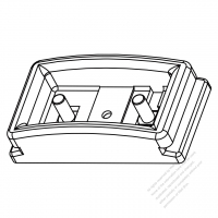 USA/Canada AC Connector 2-Pin Electric Cooker Connectors and inlets 15A 125V