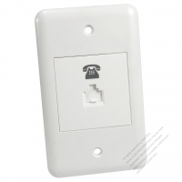 Taiwan/USA Wall Plate Receptacle RJ11 X 1