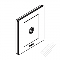 China Wall Plate Switch & Receptacle, TV x 1