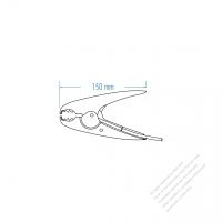 Booster Cord Metal Clip, 12/24 Voltage, 500~200 Ampere, 150mm