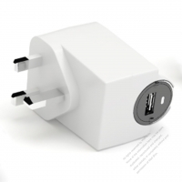 AC/DC, DC/DC 5V 2.4A  AC 3-Pin UK/HK Plug to CLA Car Charger (Cigarette charger)