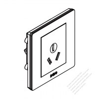 China Wall Plate Receptacle x 1 Air Condition