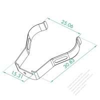 WS-080-5C Negative Pole Metal Shrapnel