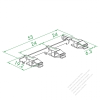 WS-045-3 Ground Wire Integrated Style Terminal