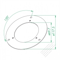 WS-OR-170 Round Type Iron Plate