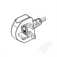 Singapore 3-Pin AC Plug, 6A 10A 250V