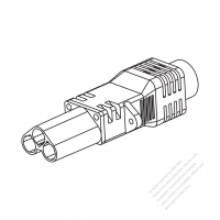 PV/ Solar Panel Round Plug Connector, Watertight IP 67, CO-2A-1  50A 400V
CABLE: ST 6AWGX3C, OD: 24.7+0.5/-0