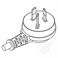 Australia 3-Pin Protector AC Plug, 10A 250V