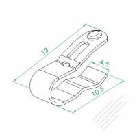 WS-035-10 Wire Upper Switch Sea-Saw Type Plate Terminal