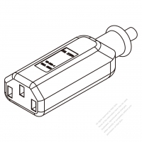 IEC 320 C13 Connectors 3-Pin Straight 10A 125V, 10A 250V
