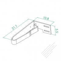 WS-027-K Ground Wire Left Metal Shrapnel